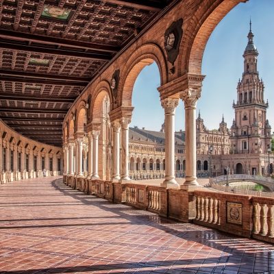Plaza,De,Espana,In,Seville,,Andalusia,,Spain